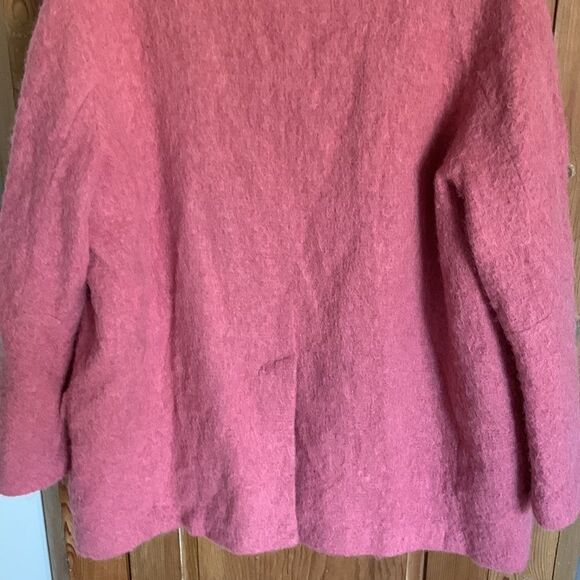 Talbots pink mohair wool blend peacoat - Picture 9 of 11